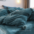Зимний комплект постельного белья из четырех предметов с коралловым бархатом и кристаллами